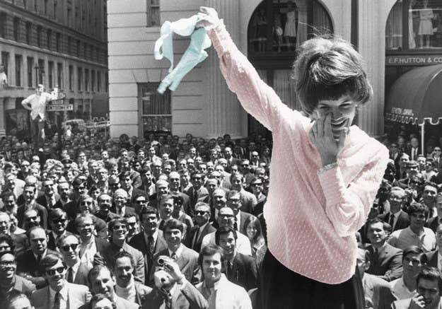 Despite the persistent trope of the bra-burning feminist, this didn&#x27;t happen. What did happen is that feminists protested the pageant by throwing bras (along with high heels and girdles and other similar items) into a trash can. In an article about the protest, reporter Lindsy Van Gelder compared the women&#x27;s actions to men burning their draft cards at anti-war protests, and the two things got conflated. That said, I wouldn&#x27;t blame anyone for burning their bra.