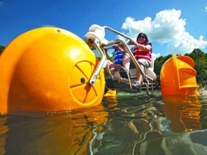 A classic trike is a lot of fun, but the water tricycle allows you to cross bodies of water. Depending on the model you choose, many can handle short trips over land as well.