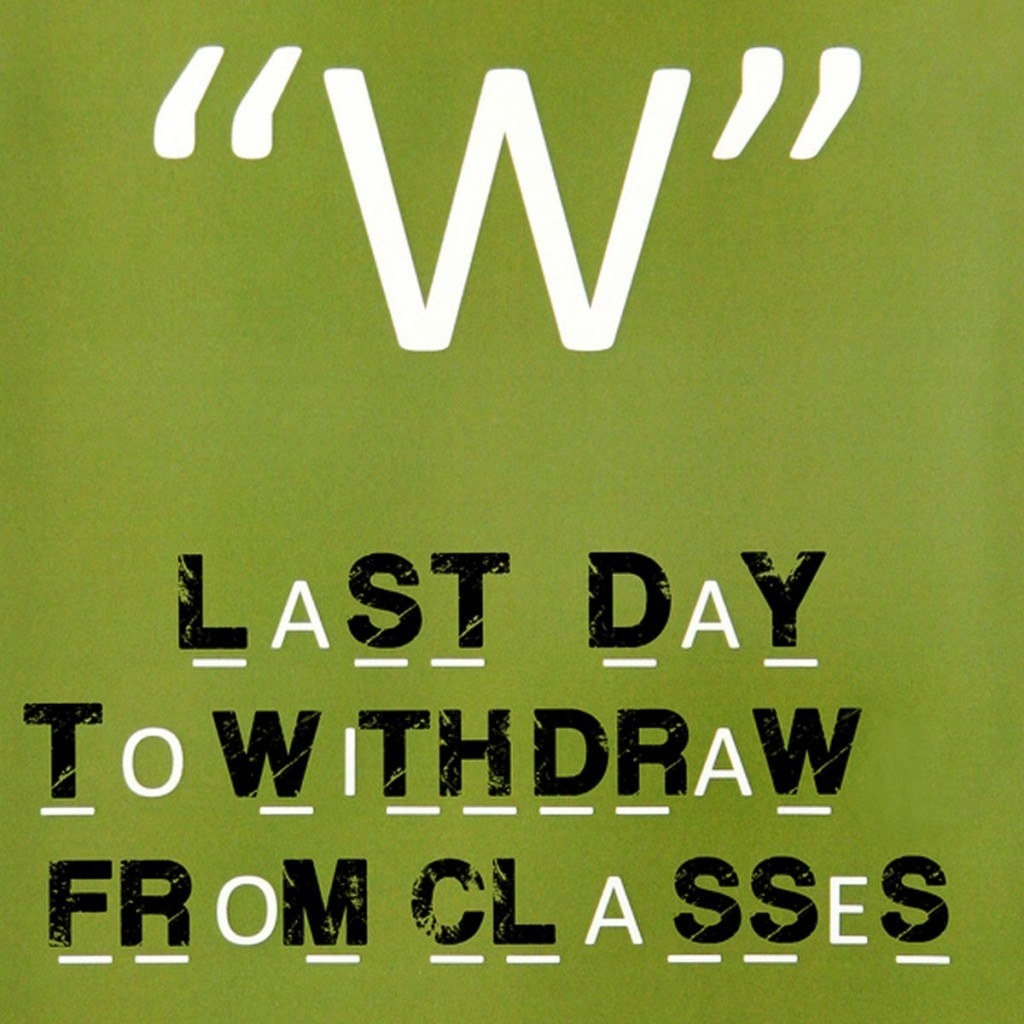 The drop deadline is usually around midterms for NIU, whereas for most other colleges it is a few weeks before finals.