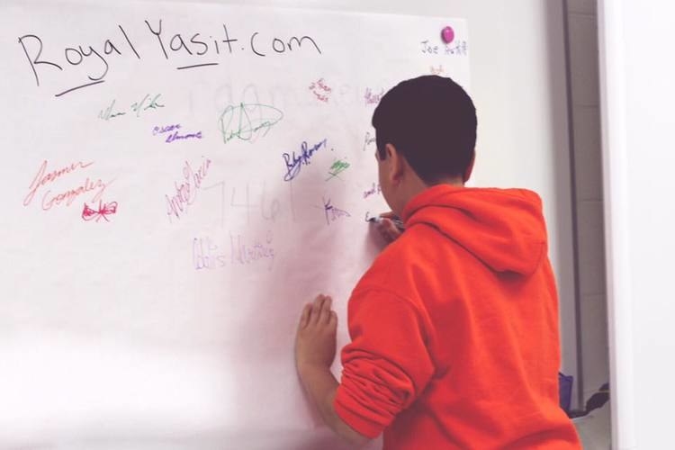 This is one of Jenaro's several activities he performs when he comes to speak. "Your signature is worth more than what you think. From purchasing a house, to signing a deal." The wise words from Mr. Terrazas.