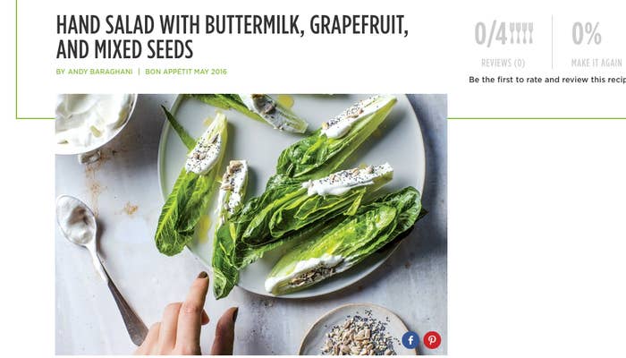 A Thing Called Hand Salad Is Making People So Mad