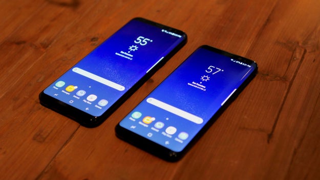 There are two sizes: the Galaxy S8 and the Galaxy S8+.