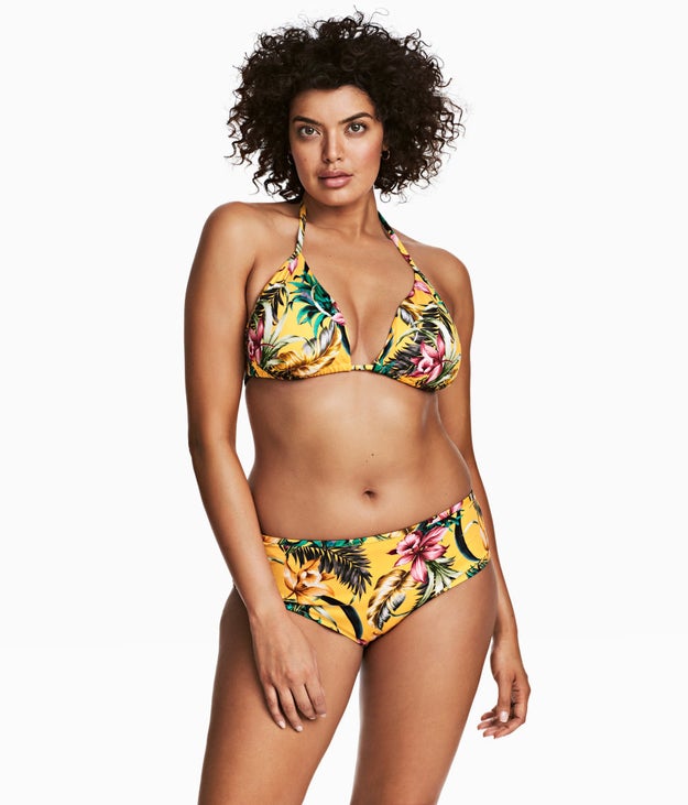 An exotic bikini fit for paradise, even if your tropical escape is the neighbor's pool.