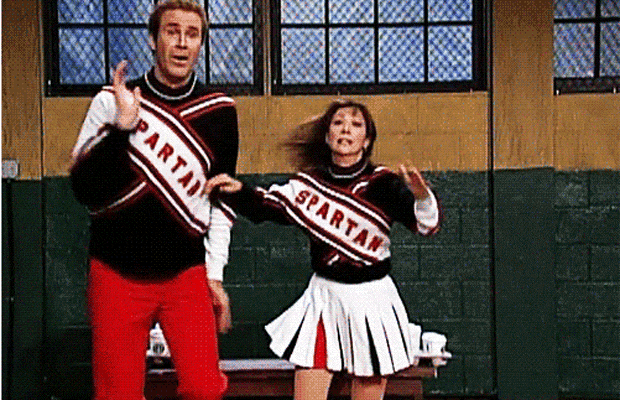 Wow, that’s a great imitation of what a cheerleader sounds like! How about you do a f**king standing back-flip right before you say that next time?