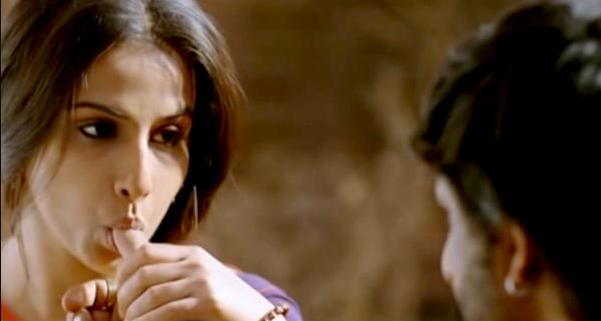 One of Indian cinema's most seductive scenes has Vidya Balan sucking on Arshad Warsi's thumb in this Vishal Bhardwaj classic. A similar scene was completely cut out from The Girl On The Train last year.