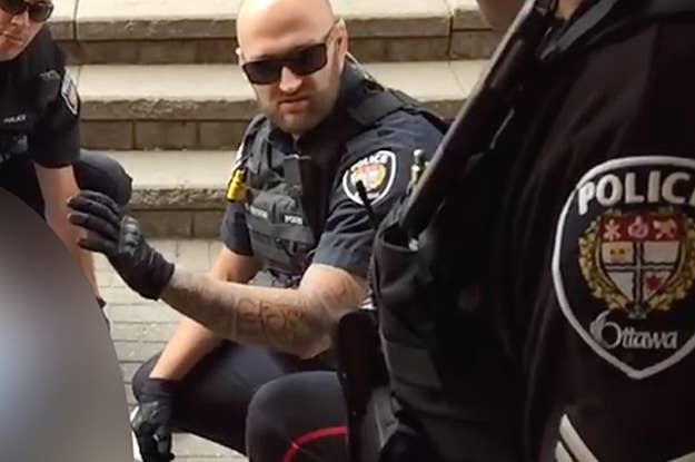 A Police Officer Punched A Man In The Face While Detaining Him