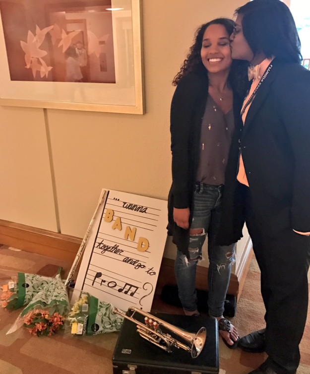 17-year-old Paula Goodgame and her girlfriend, Anjali Persad, have been dating for about four months. Like many high school students, they have been busy preparing for one of the biggest events of any student's high school career — prom night.