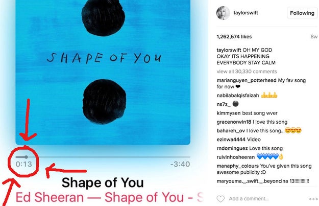 Lagu Ed Sheeran, “Shape of You”