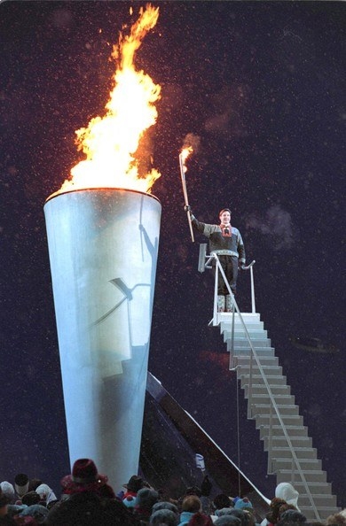 While this torch may not look particularly fancy, it may have been for a good reason. Unlike some Olympic torches, tens of thousands of this version were created.