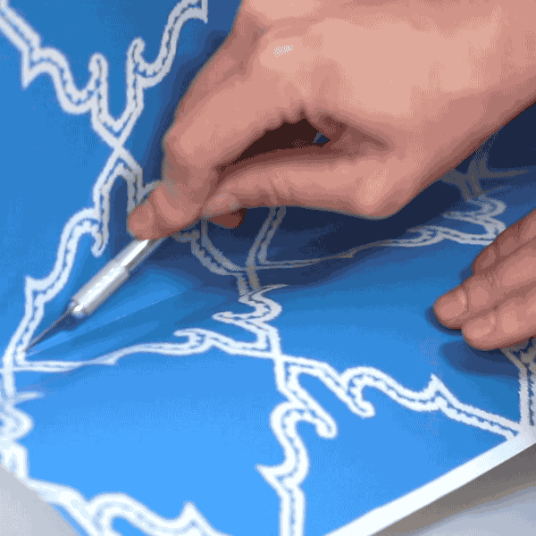 Scissors aren't your friend. Unless you're, like, CRAZY good at cutting straight lines.