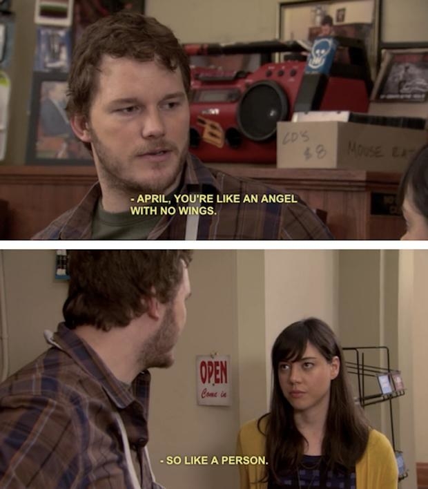 parks and rec quotes april