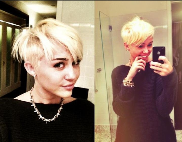 It's very reminiscent of Miley Cyrus's 2013 big chop, don't you think?
