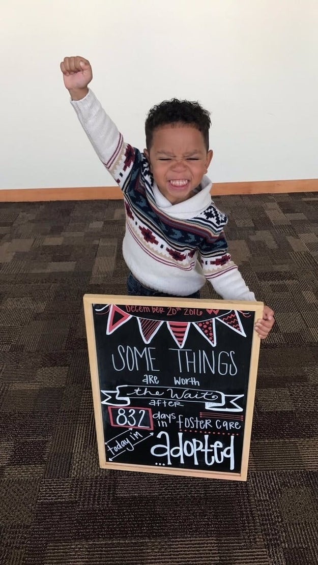 This overwhelmingly adorable adoption photo.