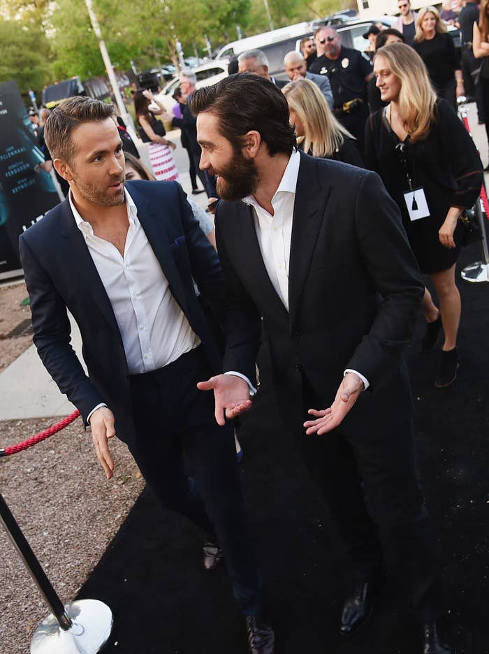 Watch Jake Gyllenhaal and Ryan Reynolds completely lose it during