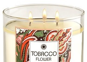 Bath and body works tobacco flower candle