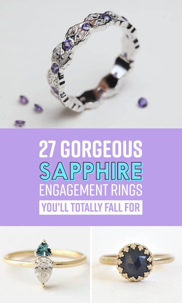 27 Sapphire Engagement Rings That Are Stunning AF