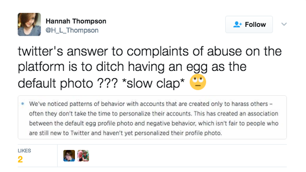 They rolled their eyes at Twitter's apparent solution to complaints of online abuse.