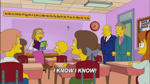 If you know an answer, raise your hand and answer it. The teacher will appreciate a student that is clearly paying attention to the lecture. If you don't know the answer raise your hand anyway, teachers appreciate participation.