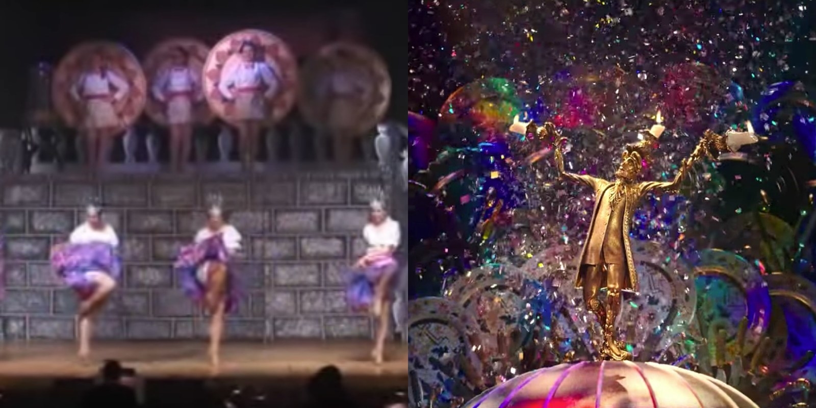 I don't want to brag, but in my high school production of Beauty and the Beast, I was a plate (I am off camera in this picture) and boy, did I bring it acting-wise. I moved my arms AND my face. So I was pretty disappointed in the plates in the 2017 movie. They kind of just spun around. And there was no insecure adolescent attached to them. A very different experience.
