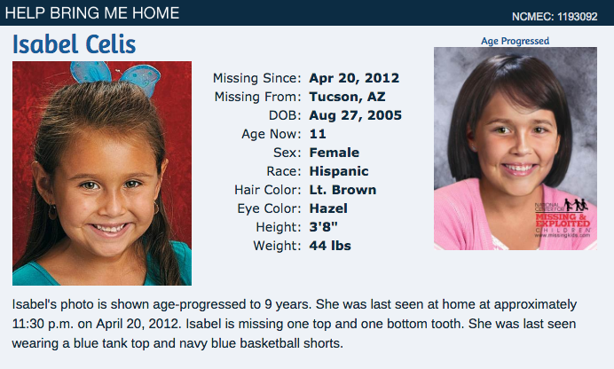 A 6 Year Old Arizona Girl Who Went Missing In 2012 Has Been Found Dead 