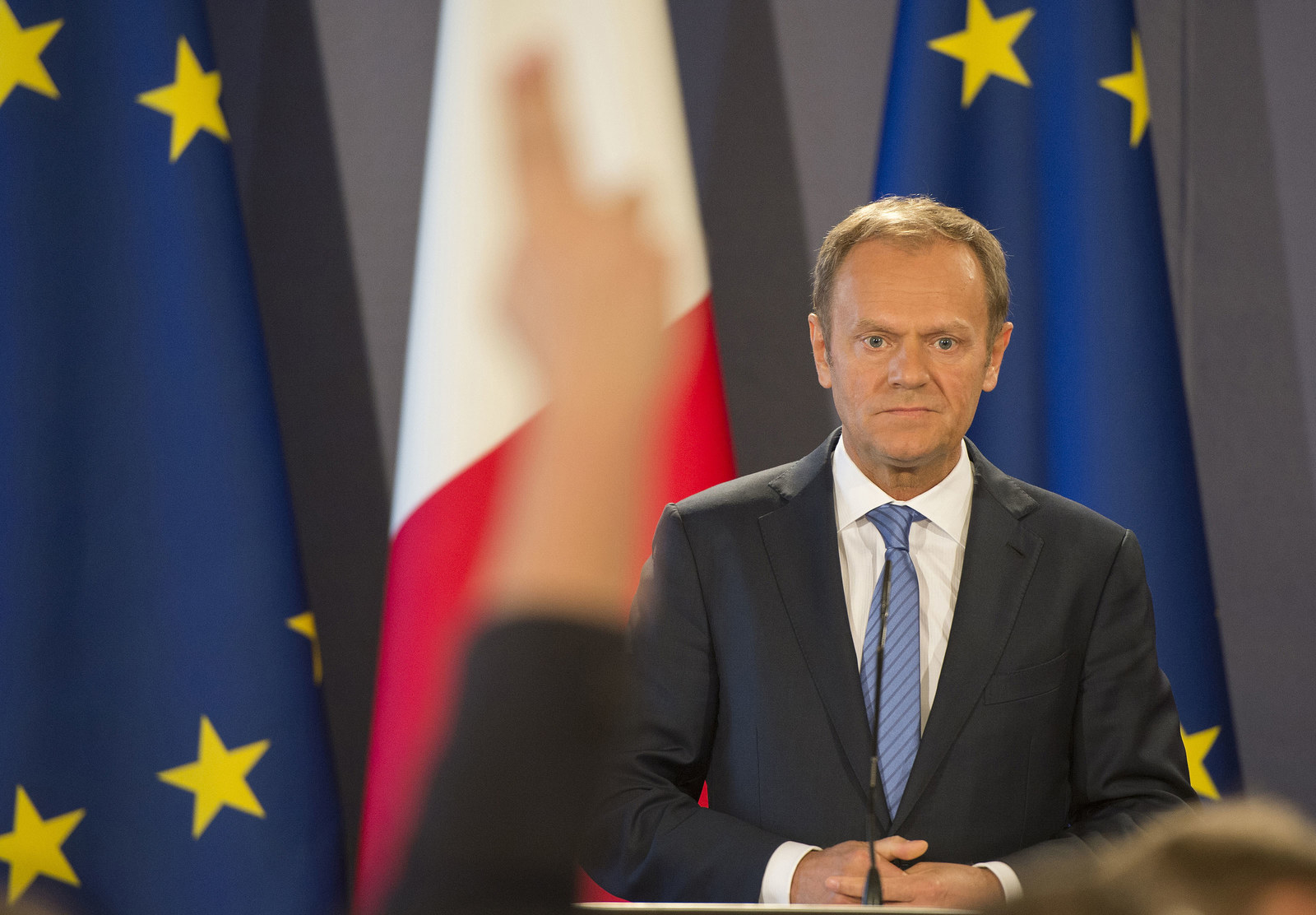 Donald Tusk, president of the European Council, in Malta on Friday.