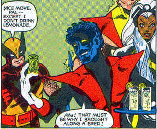 You never get to see Wolverine and Nightcrawler be best friends.