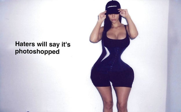 ...But before you start attakking the ikon, good ol' cheeky Kim was klearly trolling her haters by adding the kaption, 