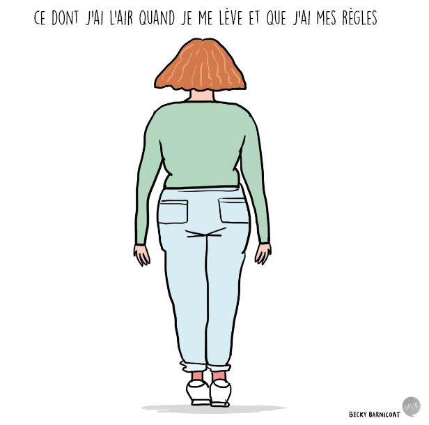 «Est-ce que j'ai eu une fuite, ou est-ce juste de la transpiration mal placée?» La sempiternelle question des règles.