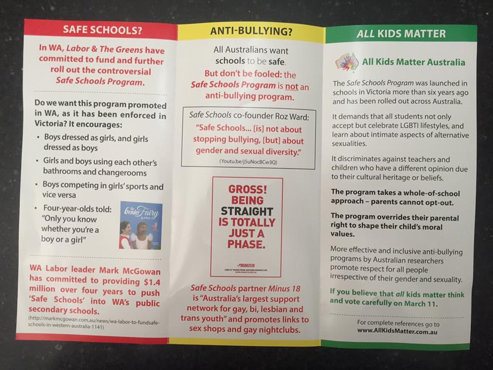 We Asked A Queer Teenager To Fact-Check This Anti-Safe Schools Flyer