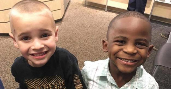 This Little Boy Got The Same Haircut As His Friend So He Could Confuse Their Teacher