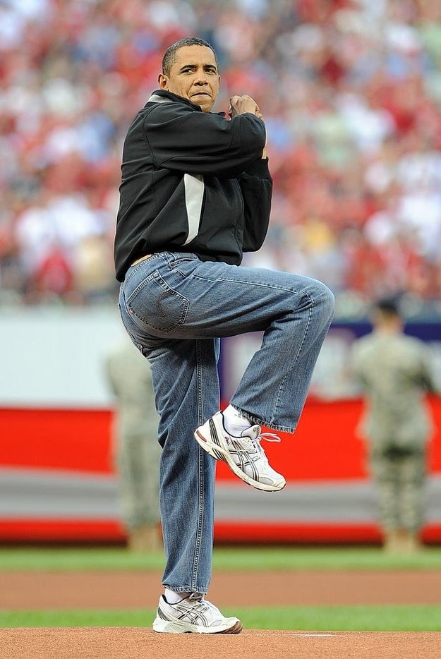 During his downtime, the former commander-in-chief frequently rocked dad jeans. In fact, his proclivity for that particular jean is well-documented.