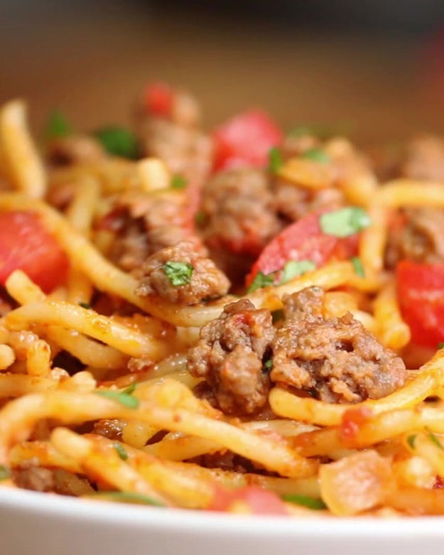 Quick & Easy One-Pot Taco Spaghetti