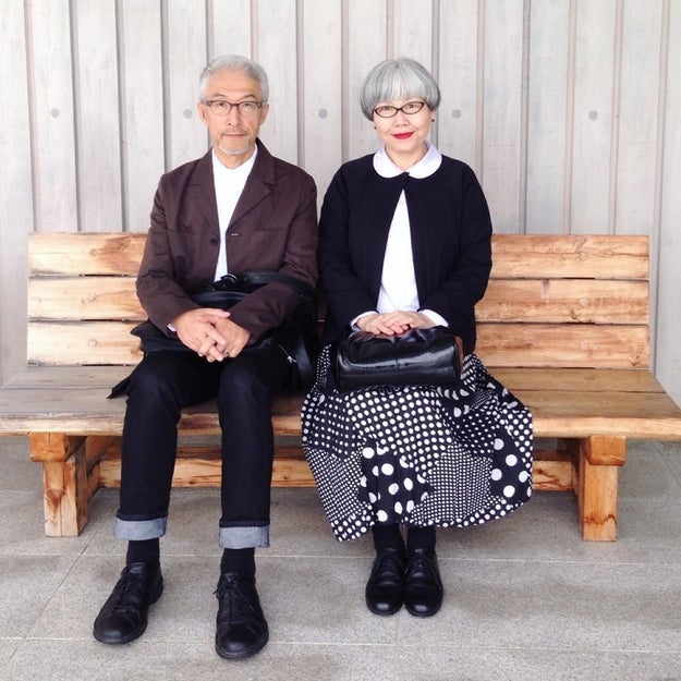 The couple started their current Instagram account, bonpon511 in December, when their daughter, Ms. May, suggested they get a joint account. They started matching their outfits because they noticed they already had matching hair.