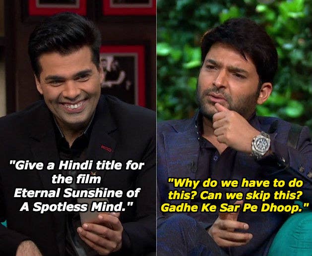 13 Hilarious Moments From Kapil Sharma S Koffee With Karan Episode After tons of speculation from fans, the 'koffee with karan' episode featuring kapil sharma finally aired on march 5, 2017.