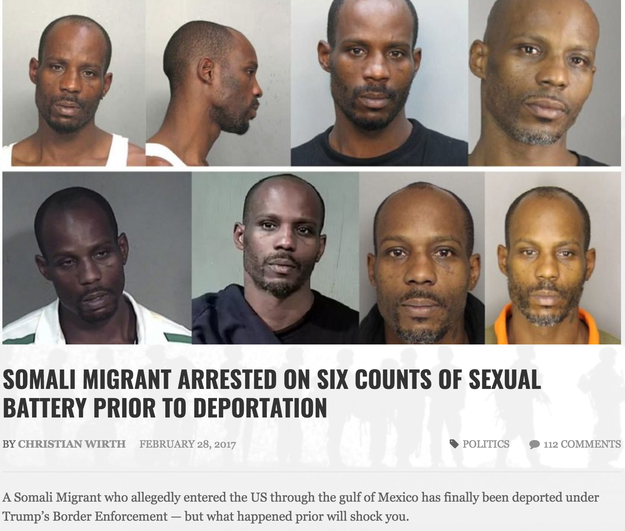 Breitbart Insider, a fake, parody news site of Breitbart, published a story in late February claiming a Somali immigrant was arrested on six counts of sexual battery before he was "finally [...] deported under Trump’s Border Enforcement."