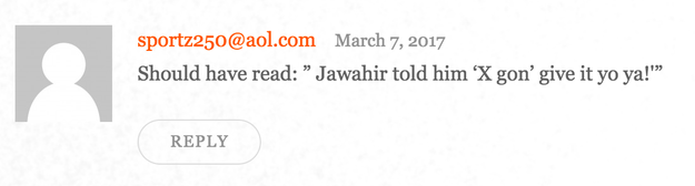 And anonymous commenters on the site are trolling hard.