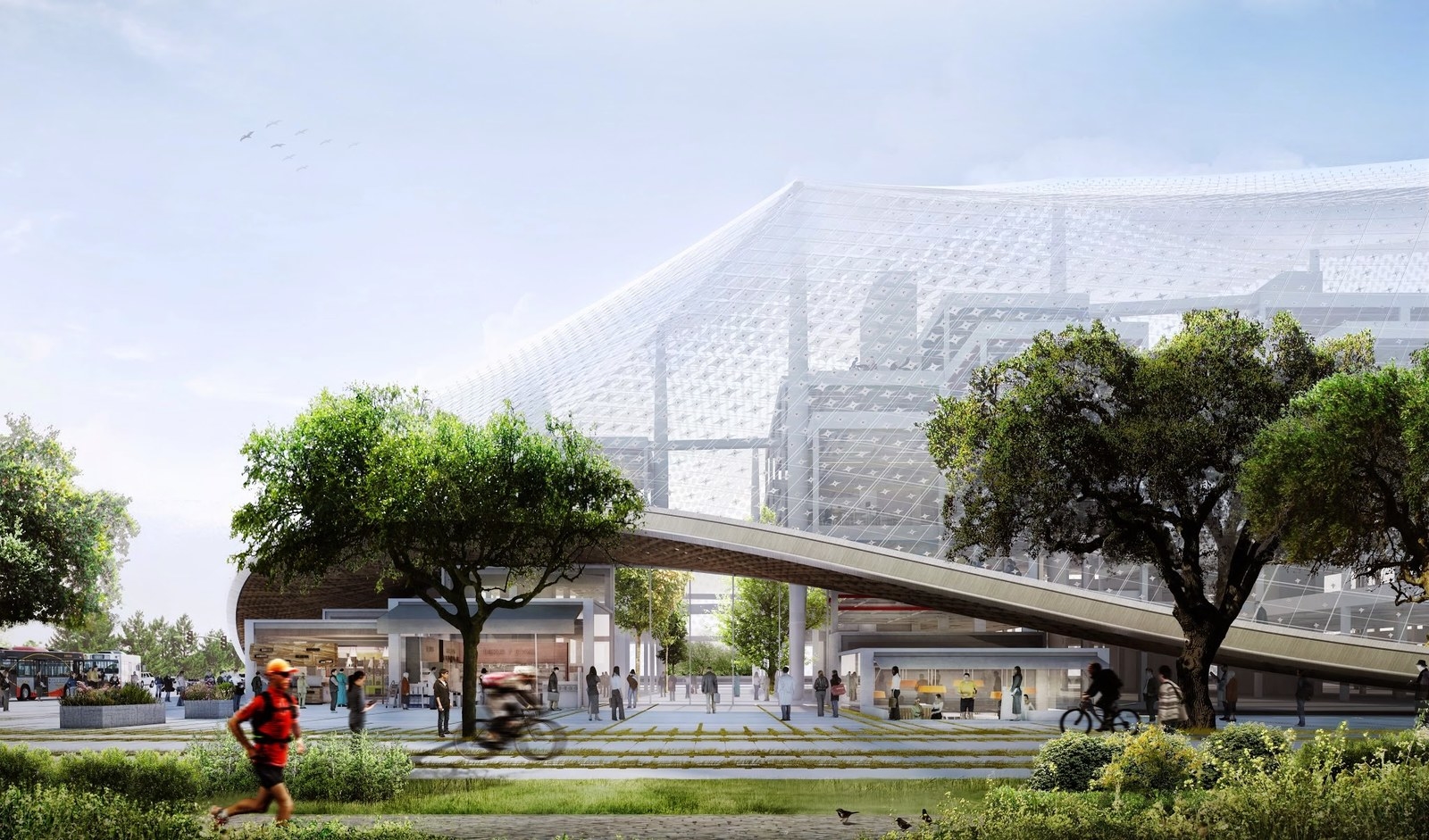 Inside Google's new Californian HQ with 'dragon skin' roof and space for  4,000 staff