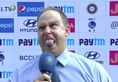 Matthew Hayden went totally overboard with his recreation.