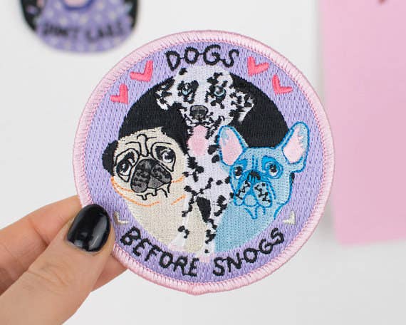 21 Really Fucking Cool Iron On Patches Your Jacket Needs Right Now - or if you prefer dogs this amazing patch !   also 6 50 from etsy