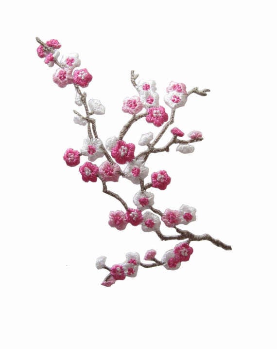 21 Really Fucking Cool Iron On!    Patches Your Jacket Needs Right Now - this intricate sakura patch 6 19 from etsy