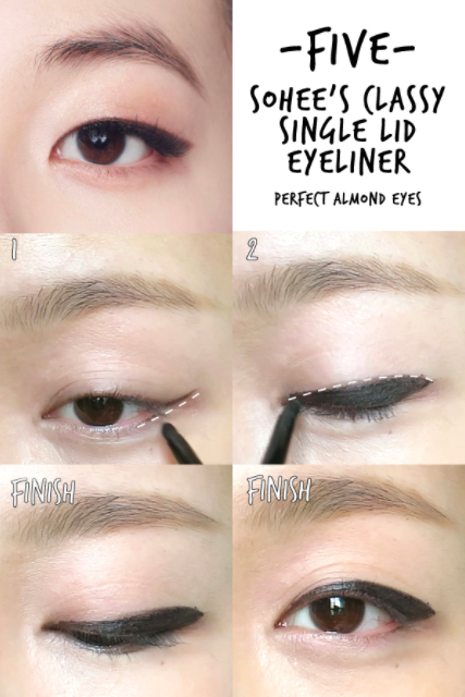 Let's start with the basics of eye make-up. If you have monolids, here's an easy how-to for a classic eyeliner look.