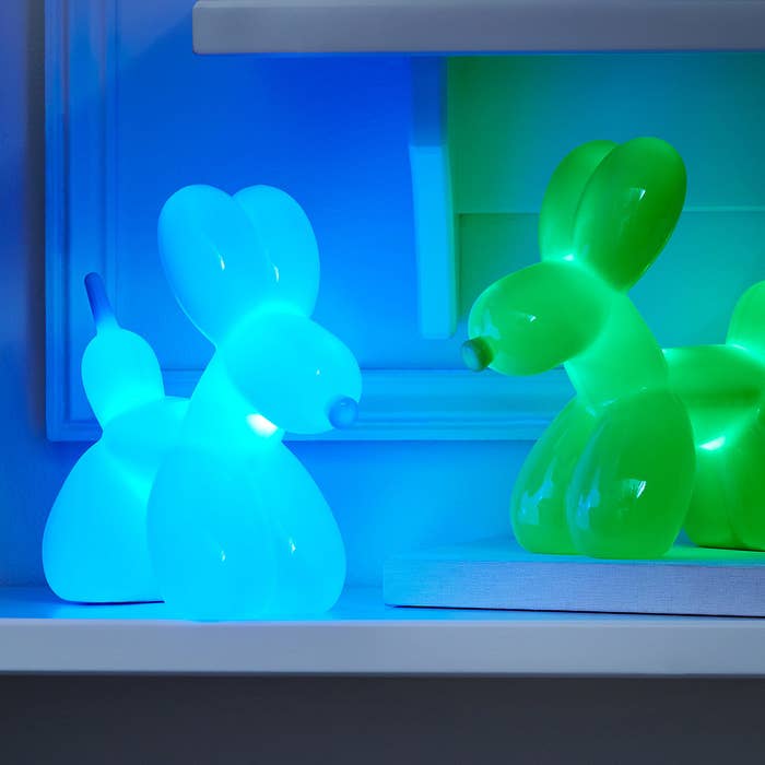 Promising review: "This is the third balloon dog nightlight I've purchased — one for each of my grandsons and my niece. They are so cheerful and fun that I want one for myself!" —P-Funk Price: $25