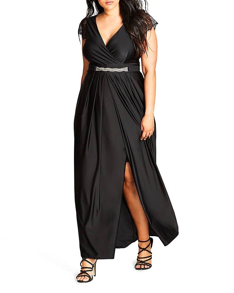 sachin and babi light blue dress Alyce Paris | Dressed In Time - 61477
