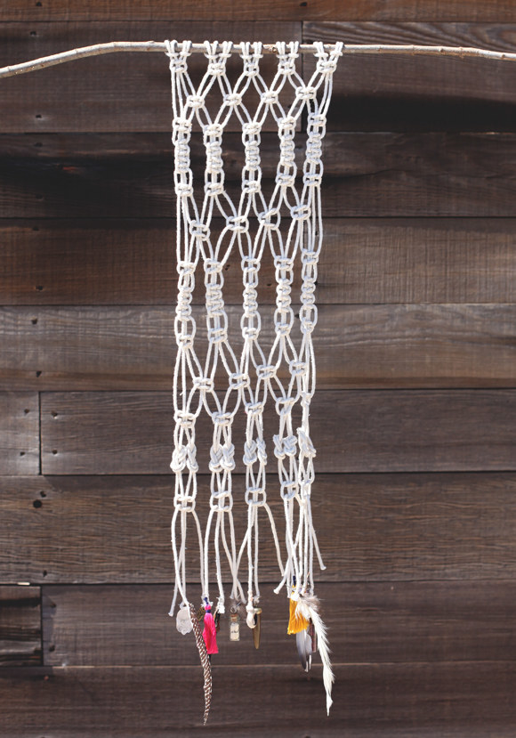 It's hard to believe that this intricately beautiful macrame could be done right at home! Check out the link for some inspiration and get to work on your uniquely lovely wall hanging. Find the step by step instructions here: Free People