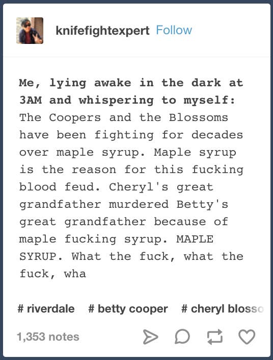 Just 21 Hilarious Tumblr Posts About Riverdale