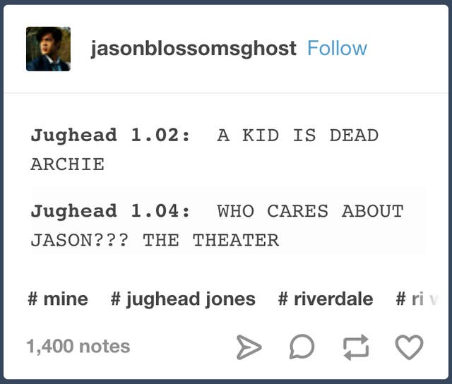 Just 21 Hilarious Tumblr Posts About Riverdale
