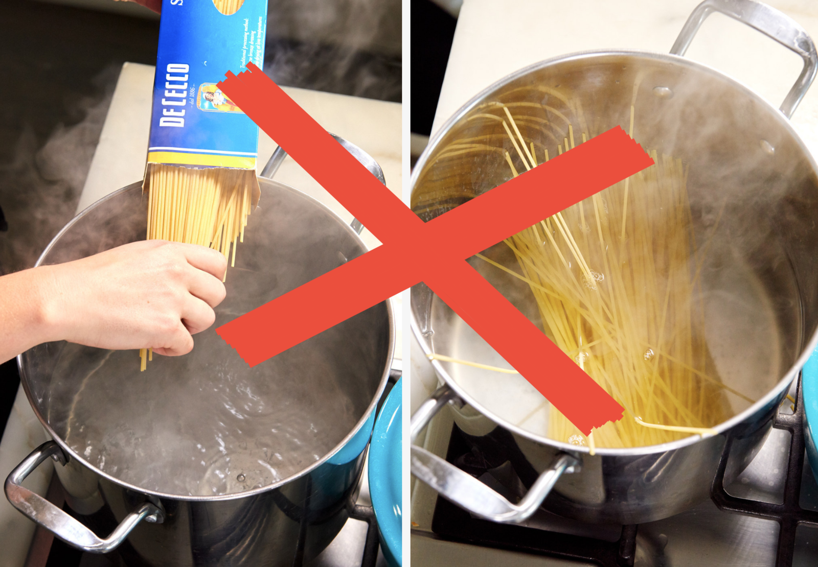 Boil Noodles In A Shallow Pan For A Time-Saving Pasta Hack