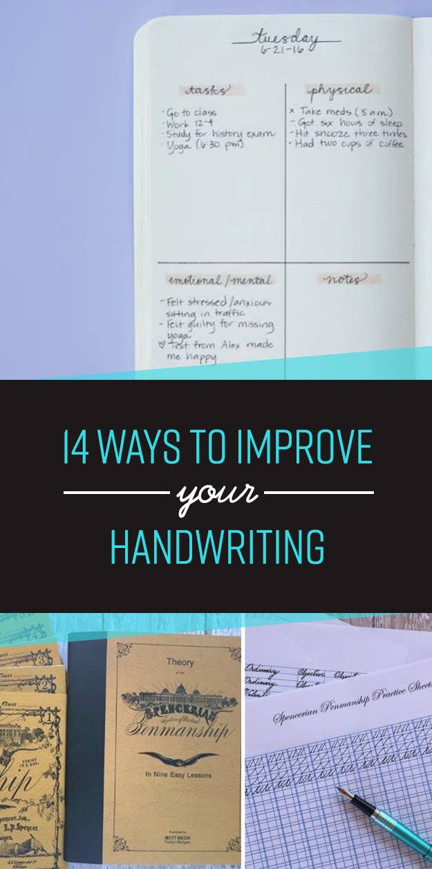 14 Simple Ways To Actually Improve Your Handwriting