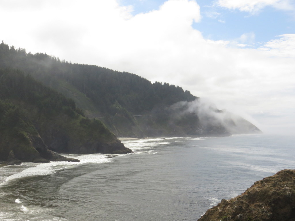 We drove to Walport, OR. Great ocean scenery along the way from San Francisco. Oregon provides its own sense of charm with light house tours, glass blowing shops, and great sea food.