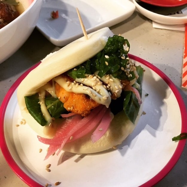 Kimchi Salmon Bao